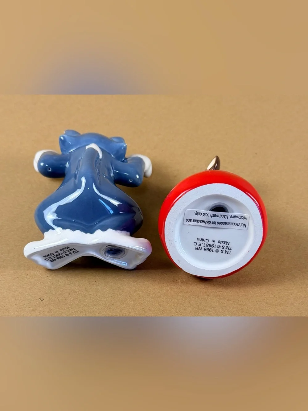 Vintage Tom and Jerry Salt & Pepper Shaker Set – 1998 Hanna-Barbera – T.E.C.